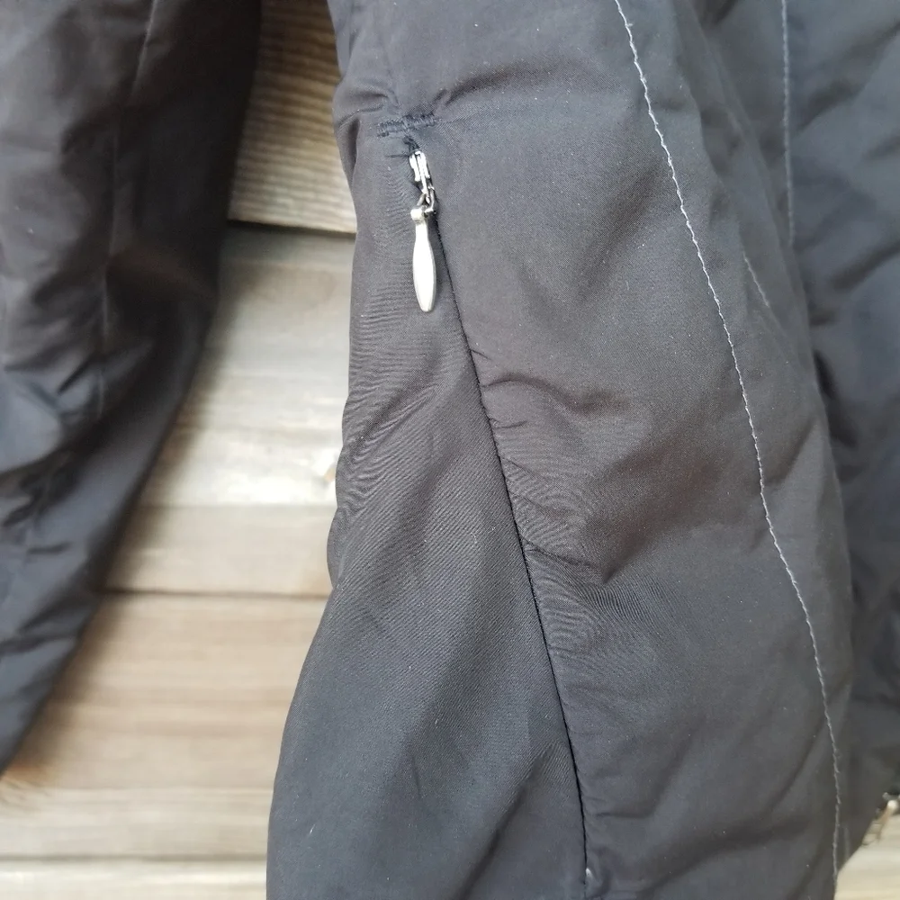 Prana Women's Asymmetrical Black Zip Jacket, Small - Picture 8 of 9